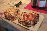 The wood burning oven creates an outstanding crust.