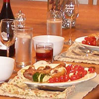 scrumptious vegetarian meal on the grill.