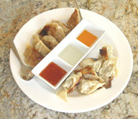 Delicious, plump pot stickers